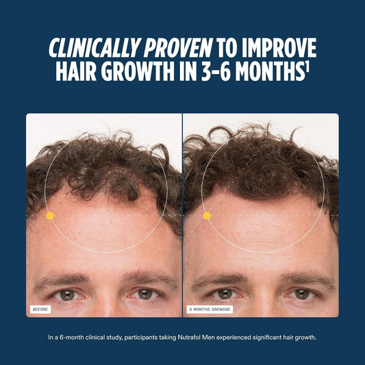 Nutrafol Men Hair Growth Nutraceutical|Hair Growth Support for Men Ages 18–49